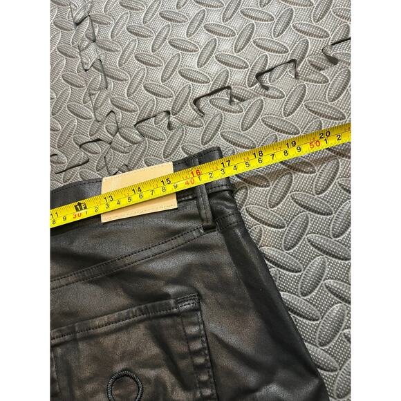 Lilly Pulitzer Eagan High Rise Stretch Coated Denim Jeans Size 14 Black - Picture 4 of 9